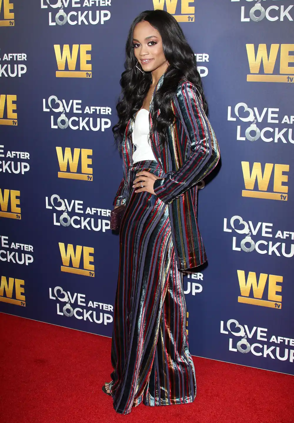 Rachel Lindsay We TV's Real Love Red Carpet