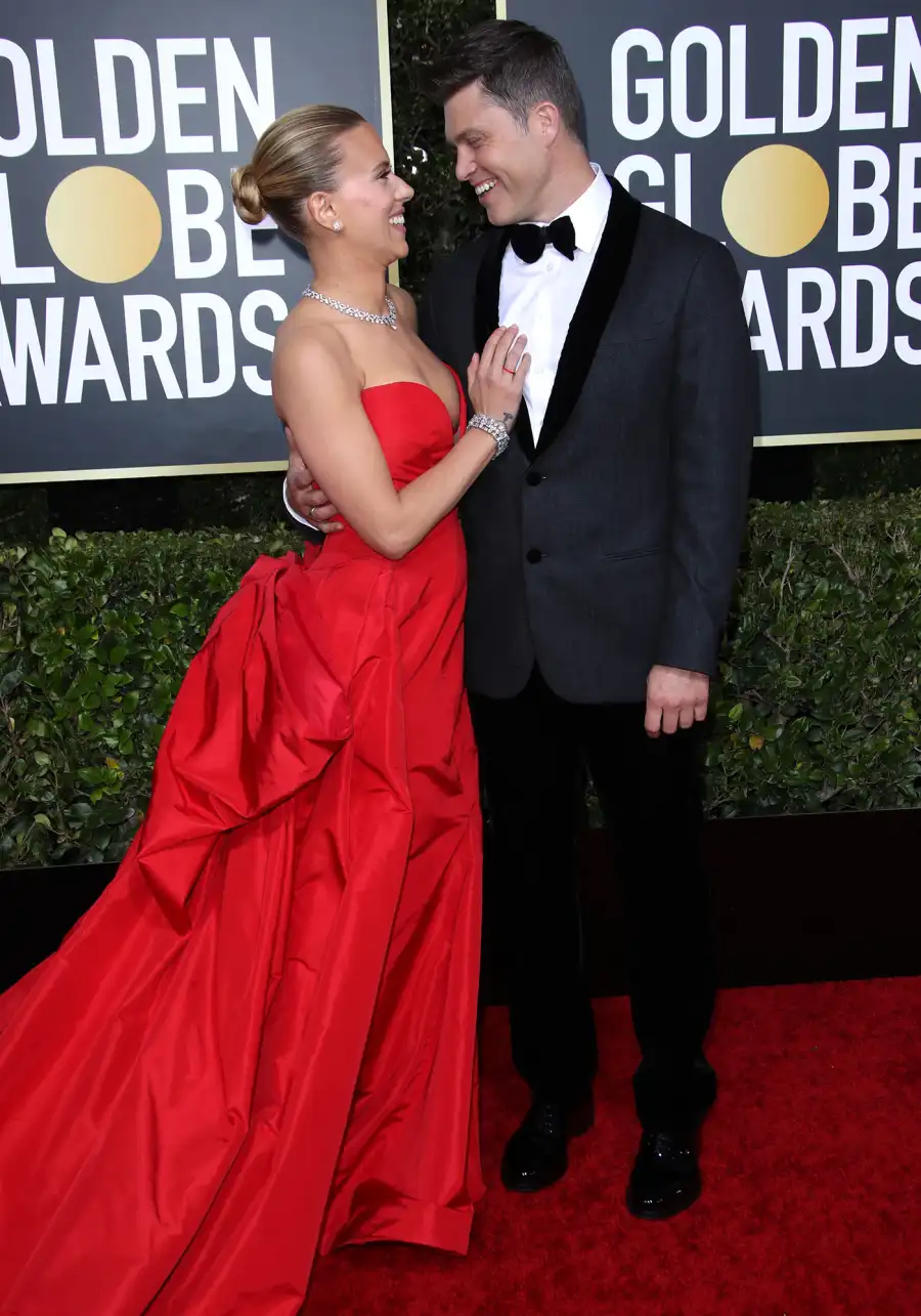 Scarlett Johansson and Colin Jost Stun Golden Globes 2020