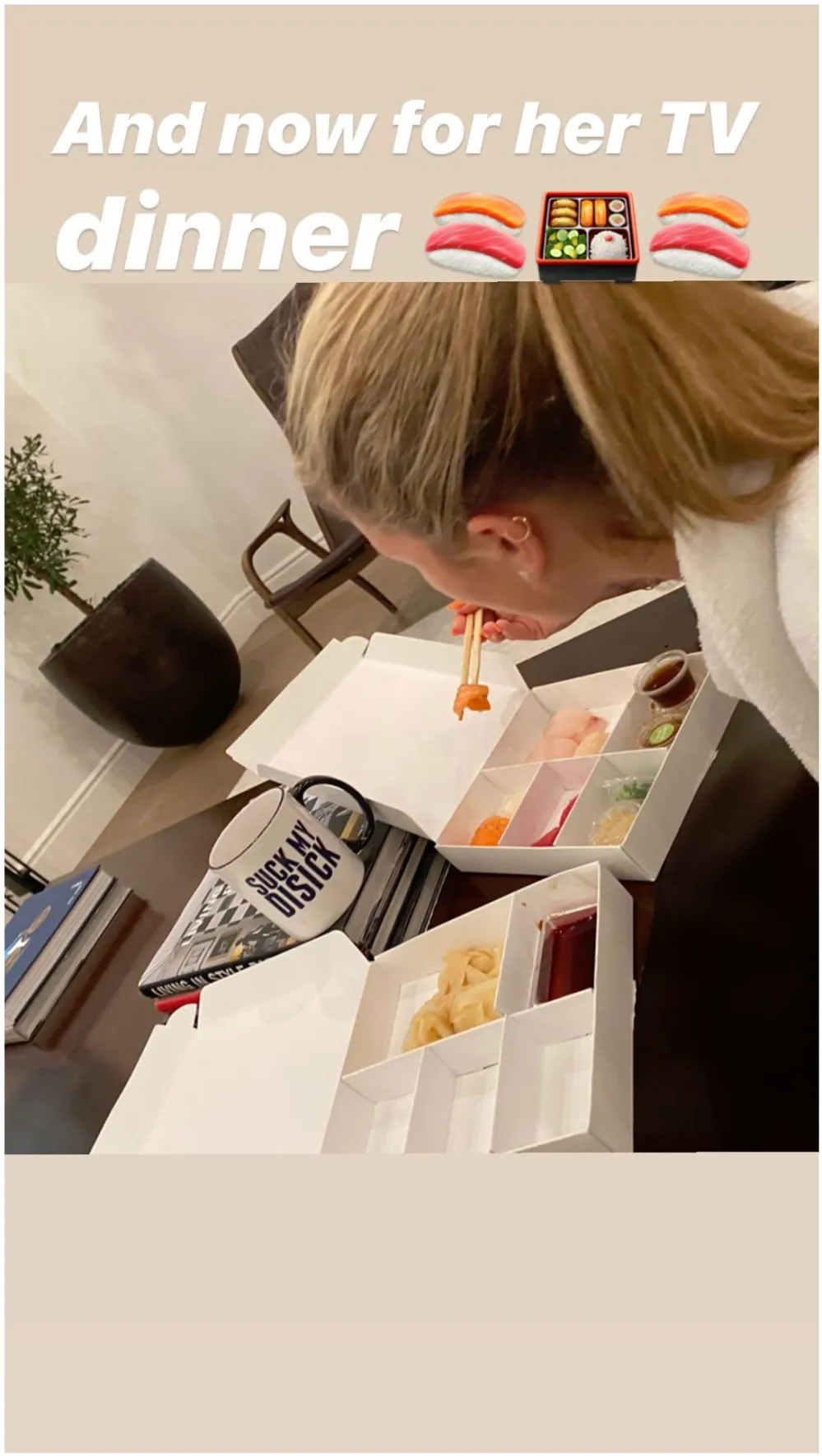 Scott Disick Shares Photo of Sofia Richie Eating Sushi