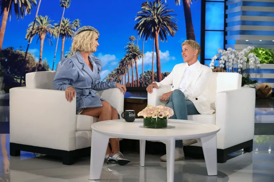 September 2019 Katy Perry and Ellen DeGeneres
