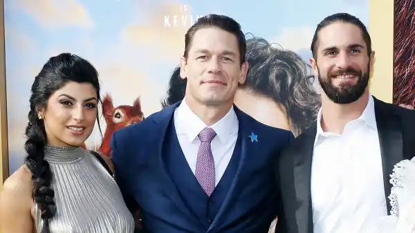 Shay Shariatzadeh, John Cena, Seth Rollins and Becky Lynch