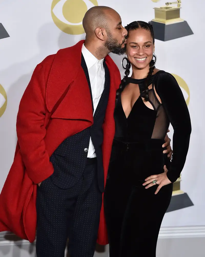 Swizz-Beatz,-Alicia-Keys-Grammys-PDA