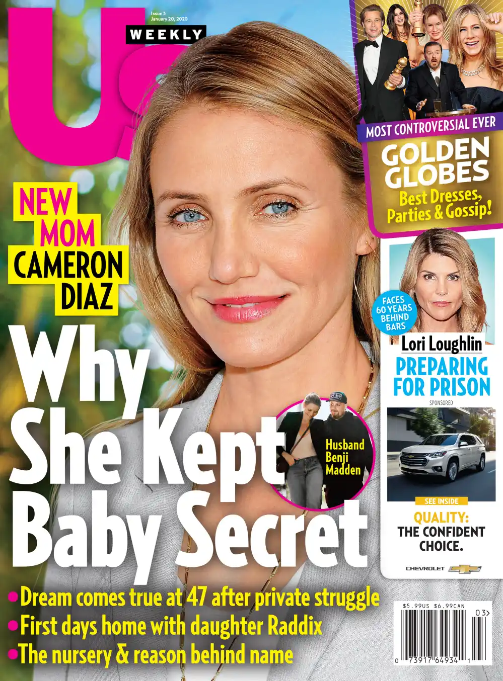 Luxury Handbag Shopping Cover Issue 0320 New Mom Cameron Diaz