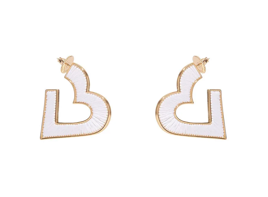 Valentine's Day Gift Guide - Mignonne Gavigan Fiona Heart Hoop Earrings