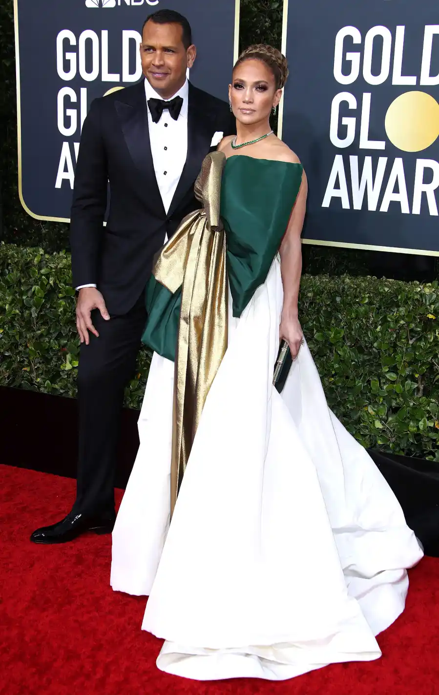 Jennifer Lopez Alex Rodriguez Heat Up the Red Carpet Golden Globes 2020
