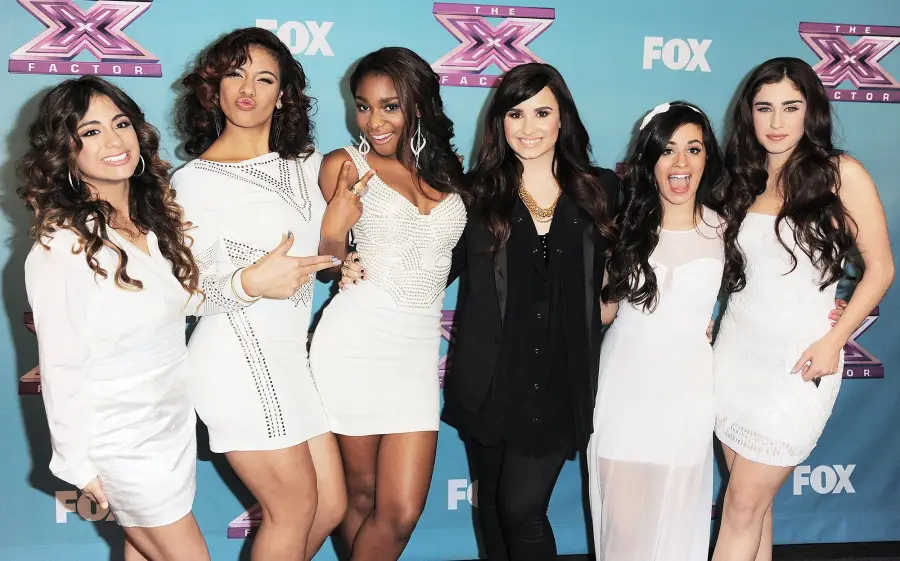 Demi Lovato and Fifth Harmony on the X Factor Fifth Harmony and Camila Cabello Drama Through the Years