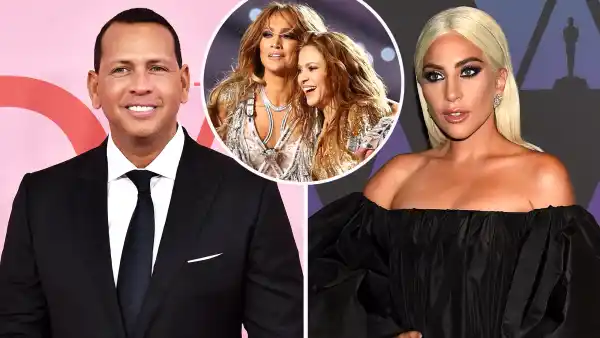 A Rod Gaga More Stars Celebrate J Lo Shakira Super Bowl Halftime