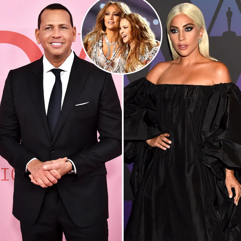A Rod Gaga More Stars Celebrate J Lo Shakira Super Bowl Halftime
