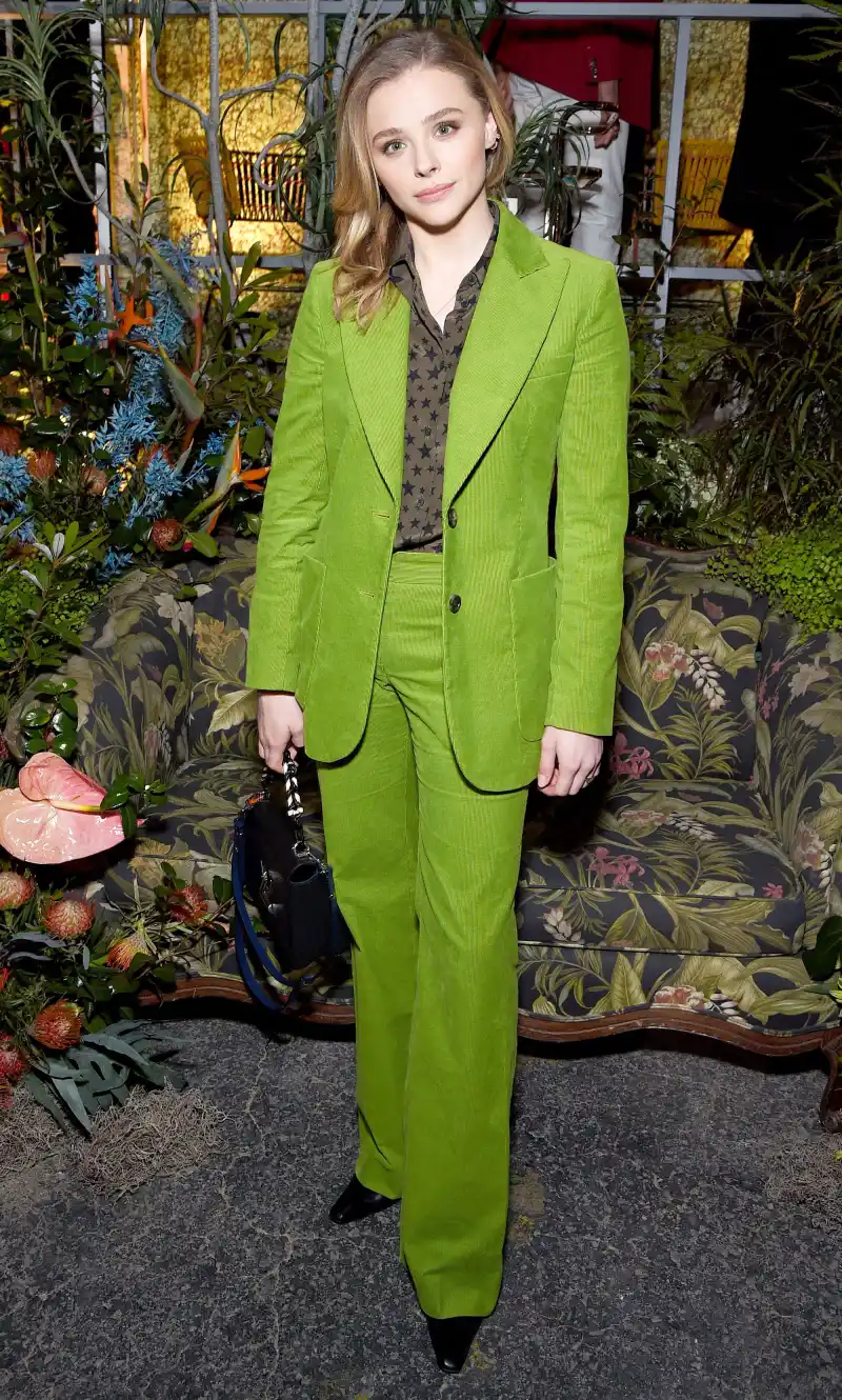 Chloe Grace Moretz Corduroy Suit February 13, 2020