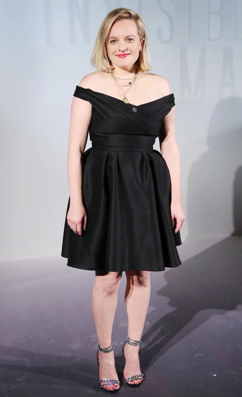 Elisabeth Moss Black Dress February 17, 2020