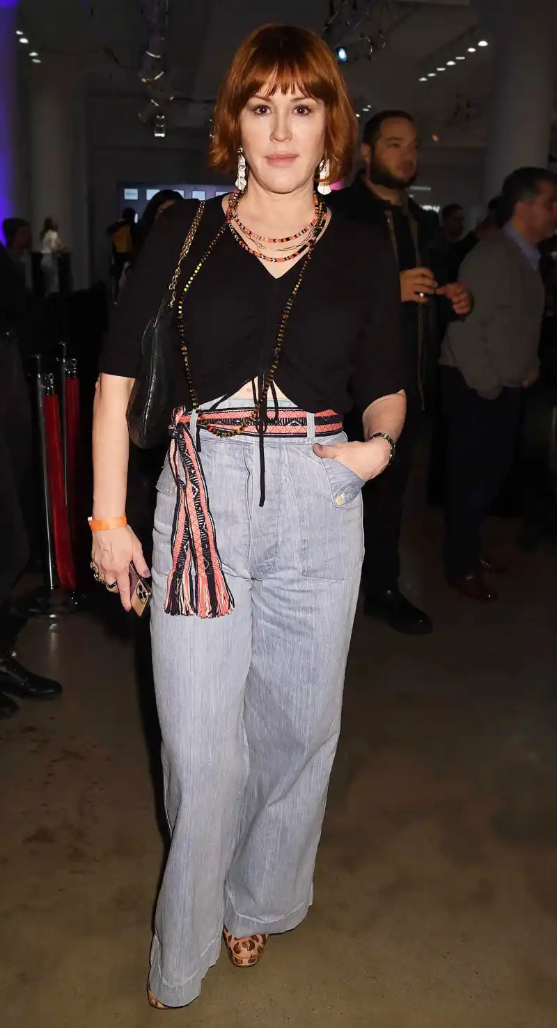 Molly Ringwald Wide-Leg Jeans February 11, 2020