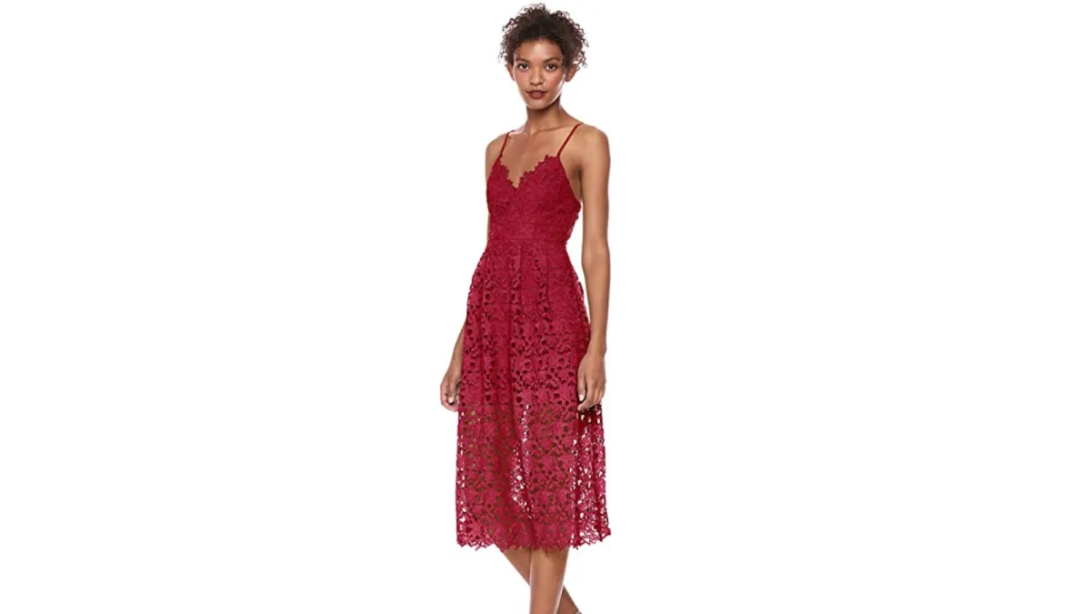 ASTR the Label Lace Midi Dress