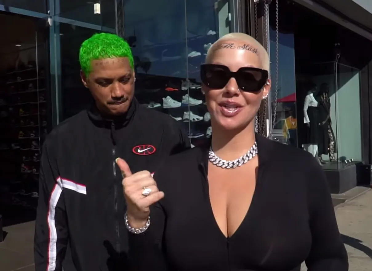 Amber Rose Debuts Face Tattoos of Her Children's Names