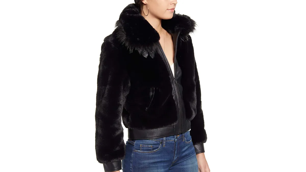 BLANKNYC Faux Fur Jacket
