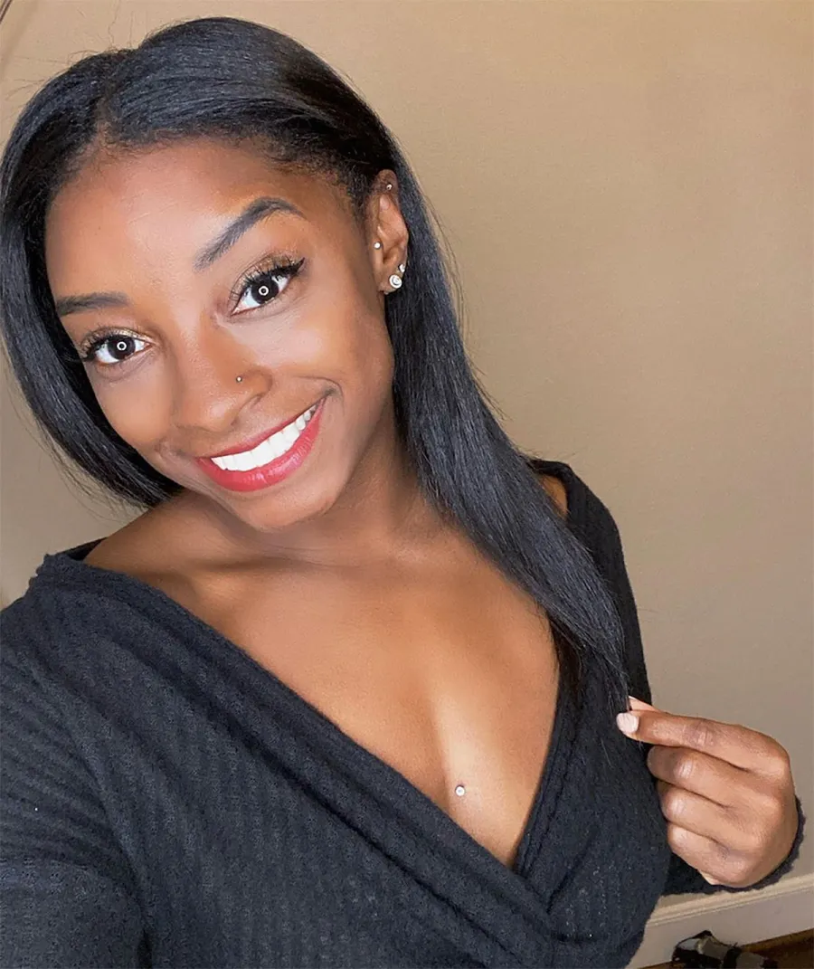 Celebrity Body Piercings - Simone Biles