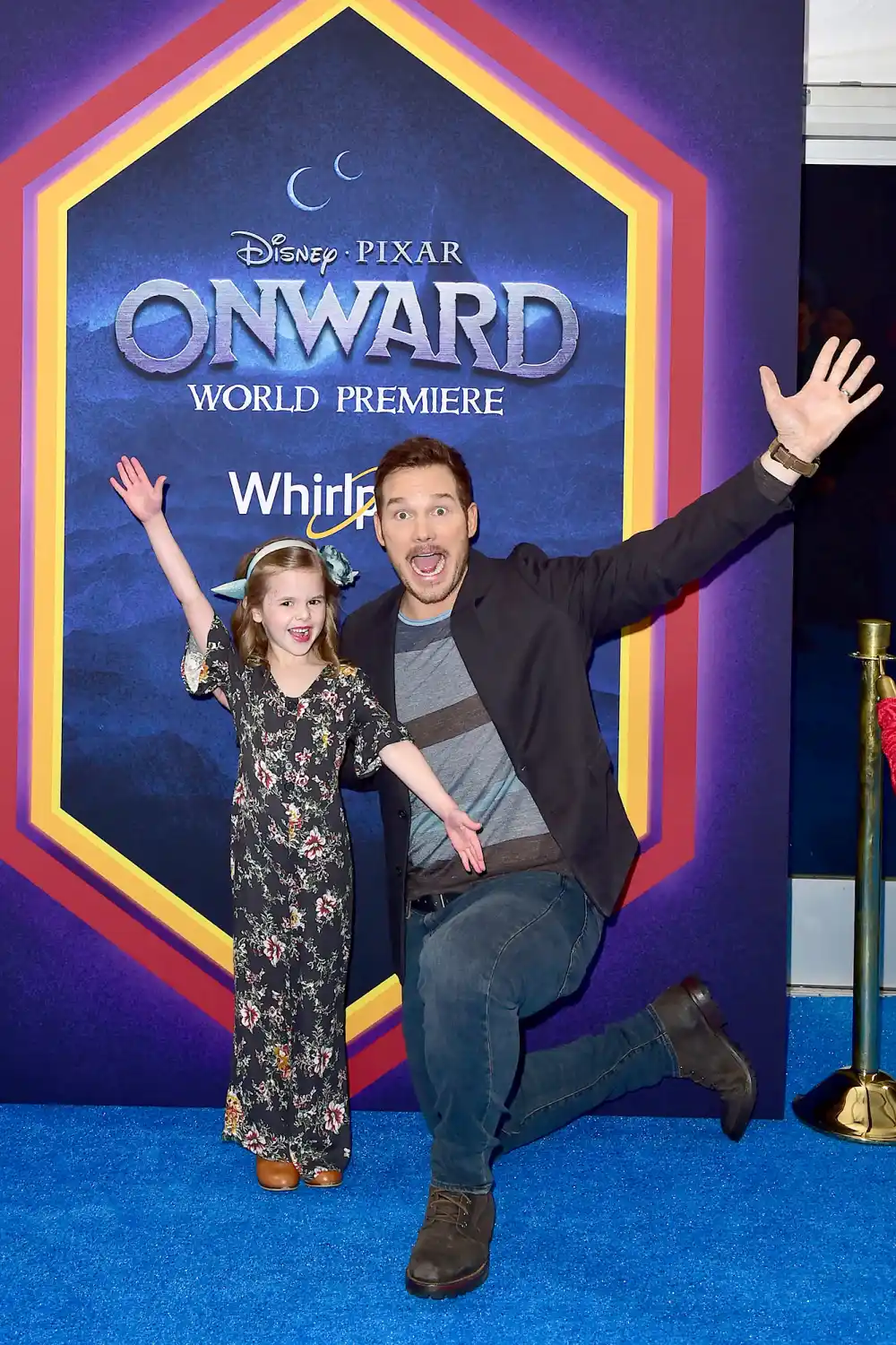 Chris Pratt and Claire Crosby Onward