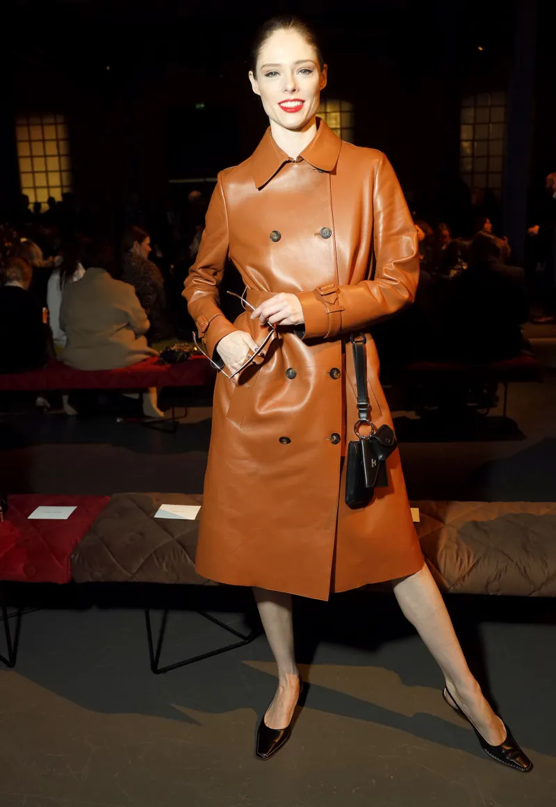 Coco Rocha Celebrity Fashion Front Row at Milan Fashion Week Fall-Winter 2020