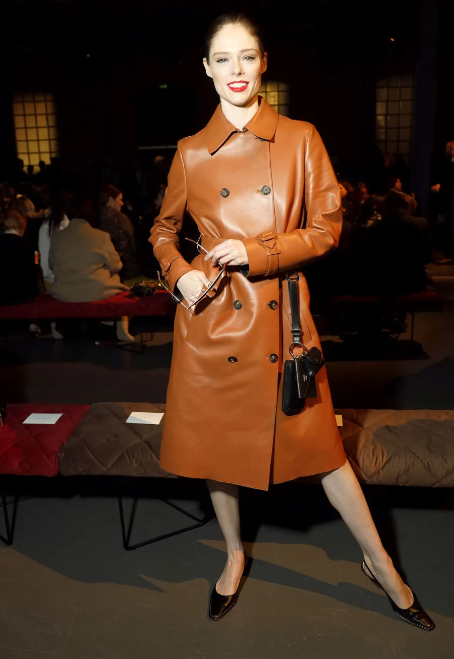 Coco Rocha Celebrity Fashion Front Row at Milan Fashion Week Fall-Winter 2020