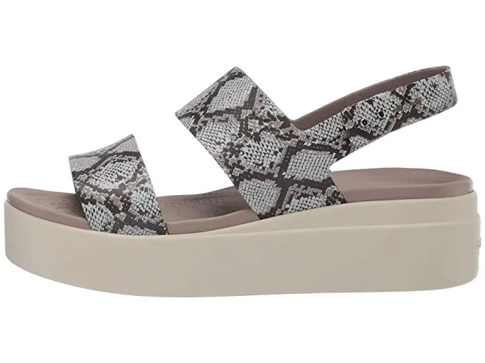 Crocs Brooklyn Low Wedge (Multi/Stucco)