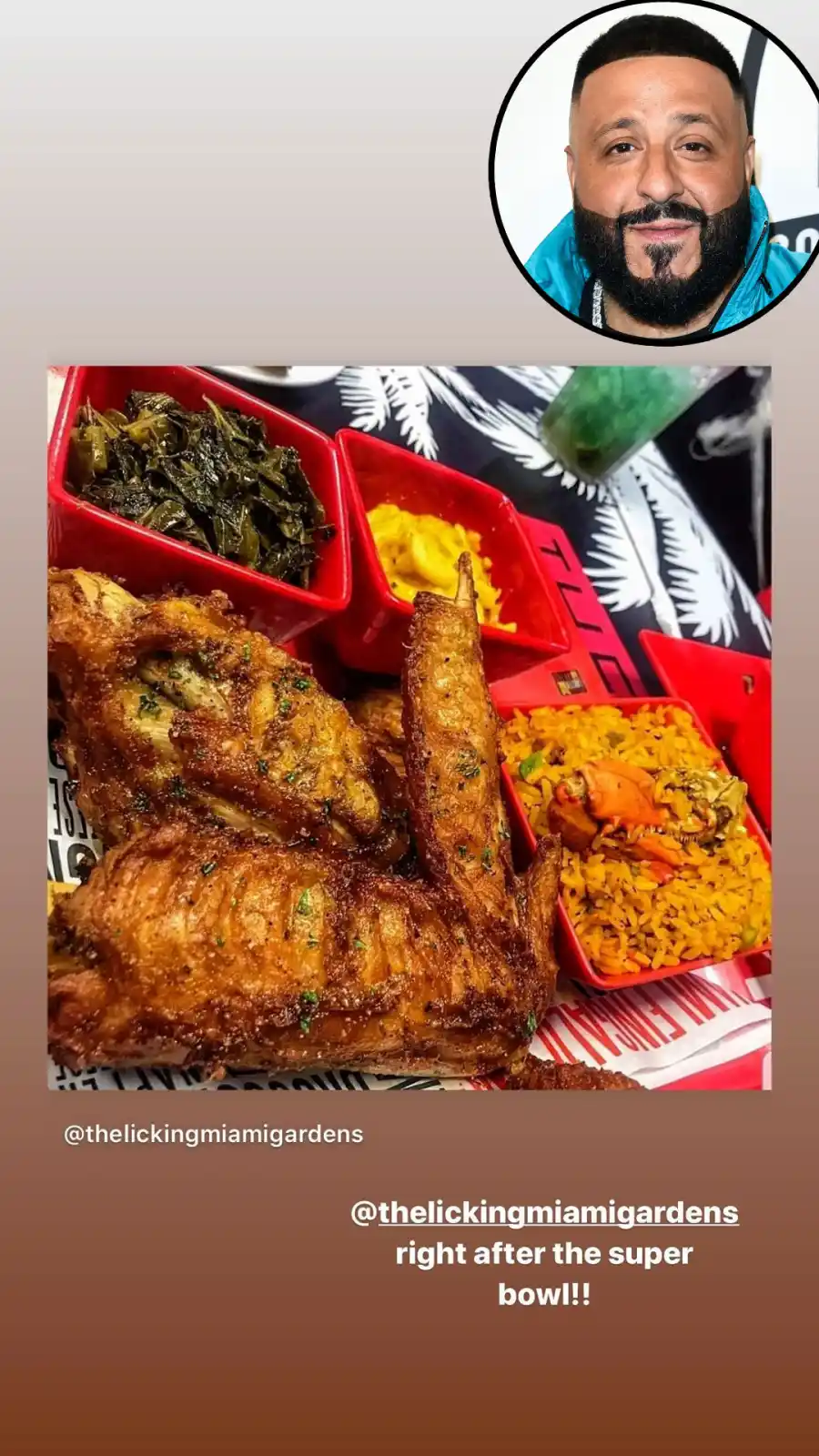 DJ Khaled Chicken and Rice Stars Share What They Ate on Super Bowl Sunday 2020