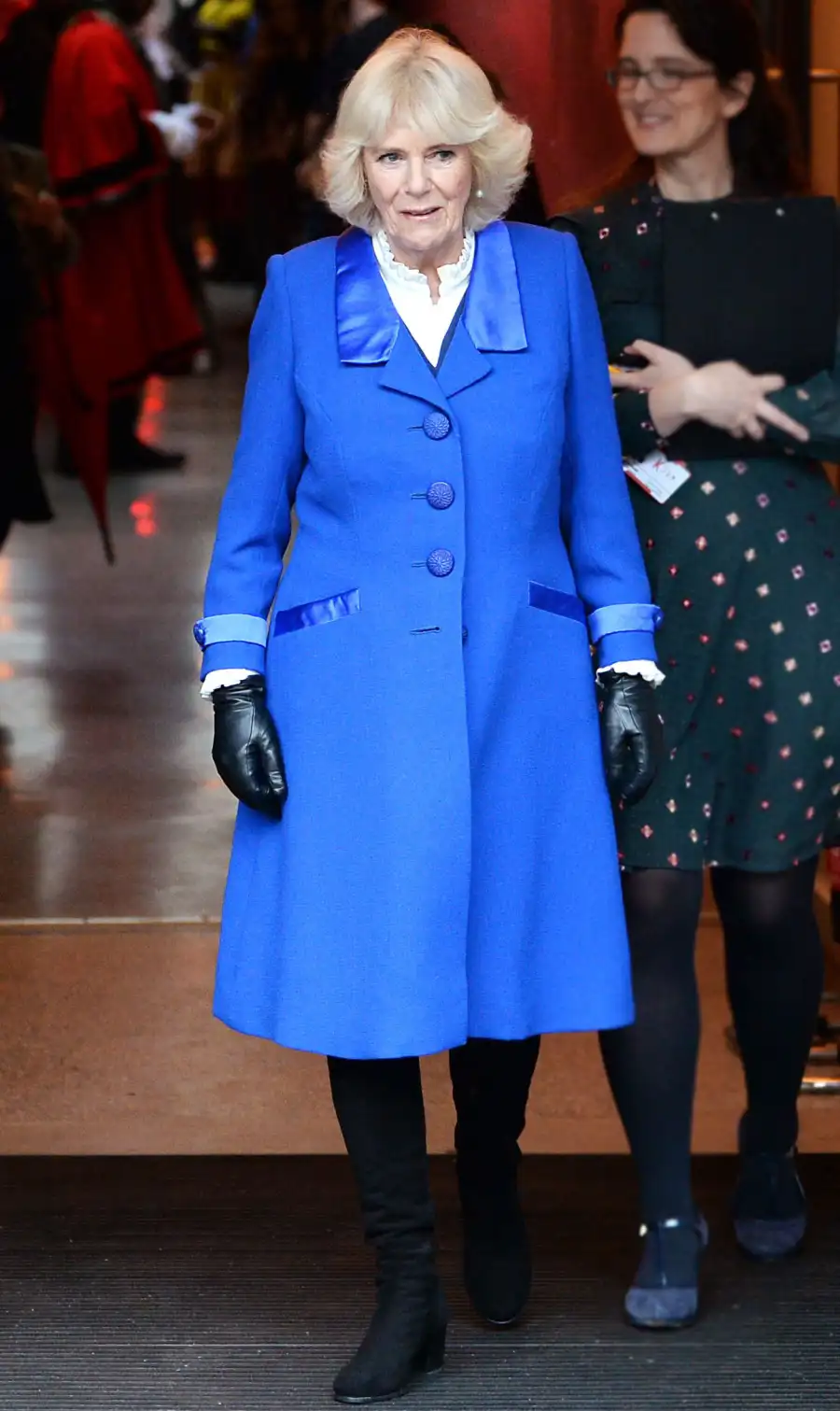 Duchess Camilla Royal Blue Coat February 19, 2020