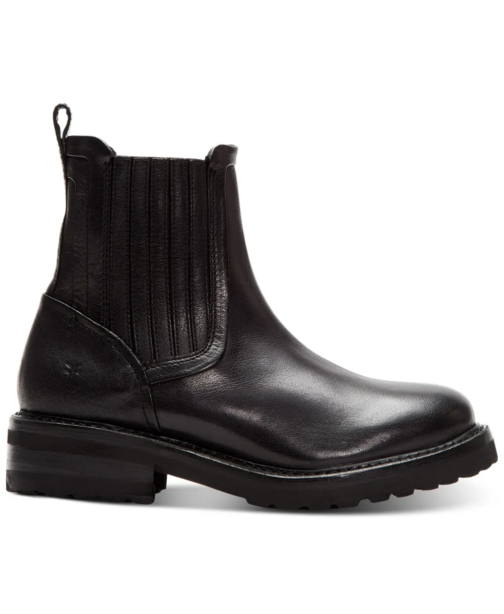 Frye Ella Moto Chelsea Boots (Black)