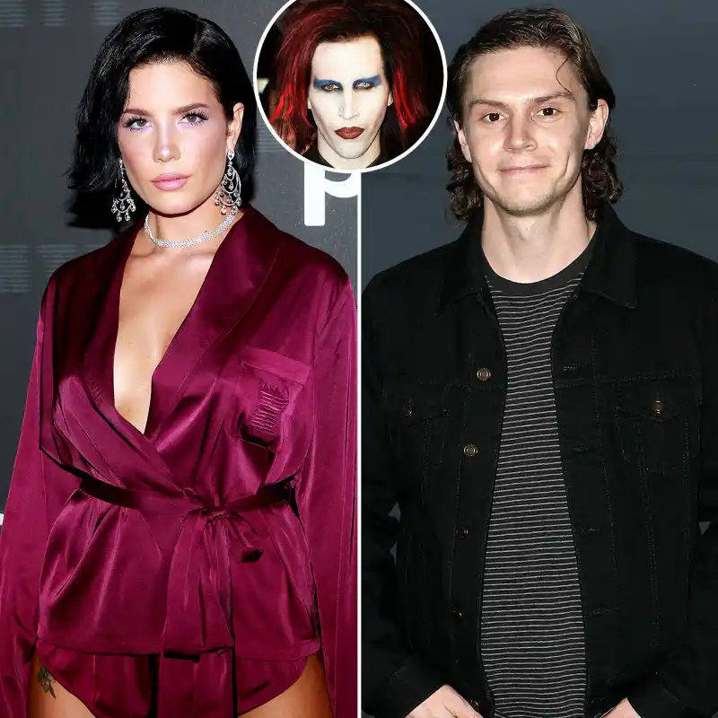 Halsey Met Evan Peters Friends 1st Time Dressed Marilyn Manson