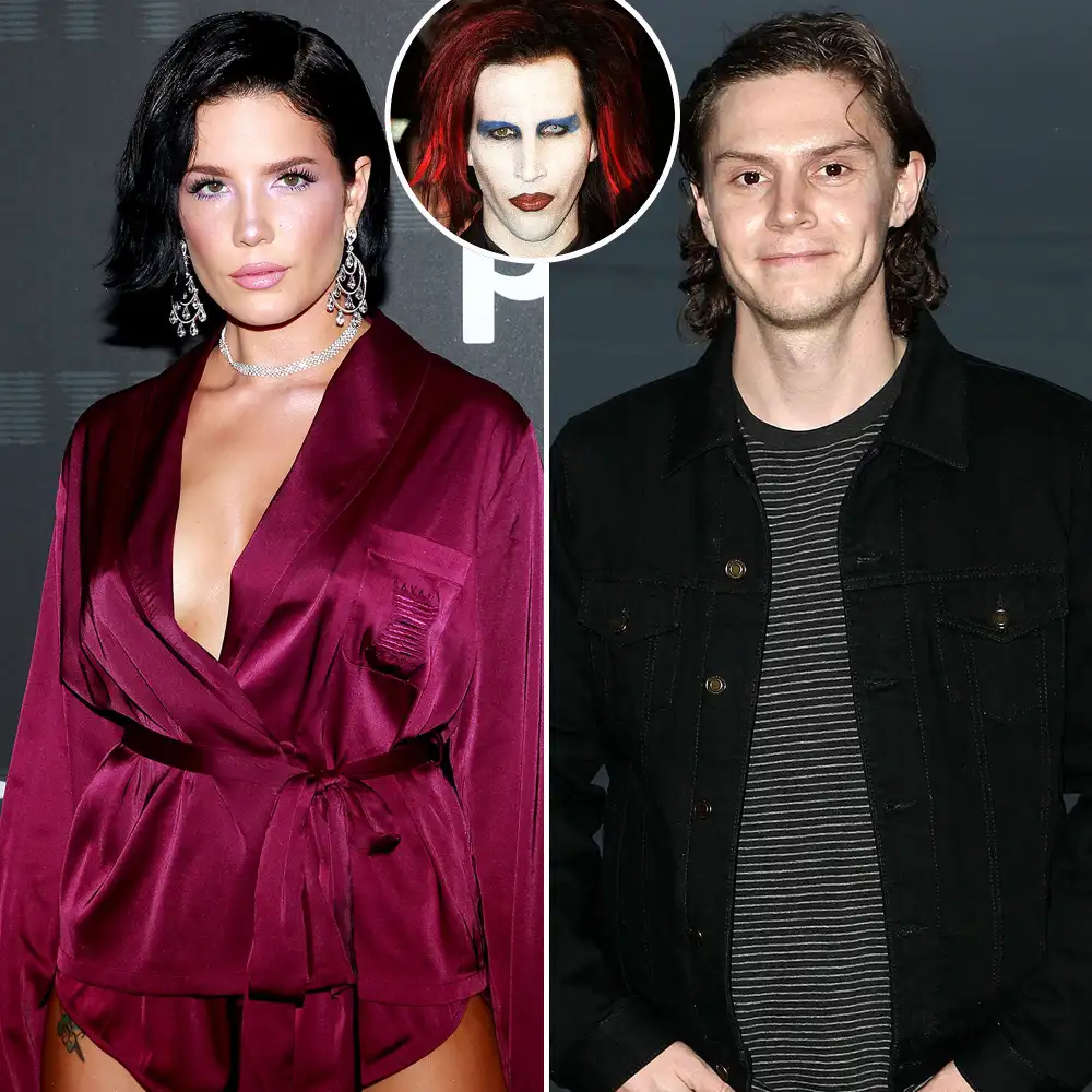 Halsey Met Evan Peters Friends 1st Time Dressed Marilyn Manson