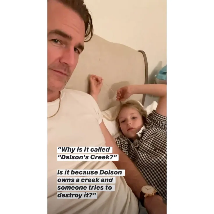 James Van Der Beek Hilariously Explains Dawson&rsquo;s Creek to His Daughter &mdash; With a Twist