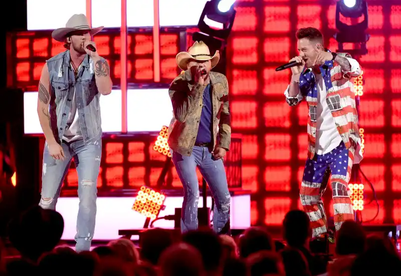 Jason Aldean and Florida Georgia Line’s Tyler Hubbard and Brian Kelley