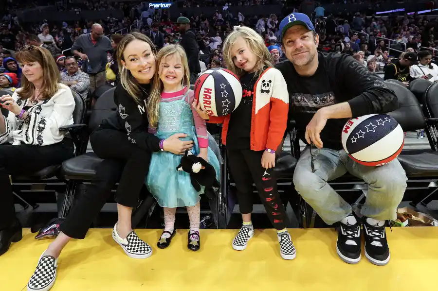 Jason Sudeikis, Olivia Wilde and Their Kids Played With the Globetrotters