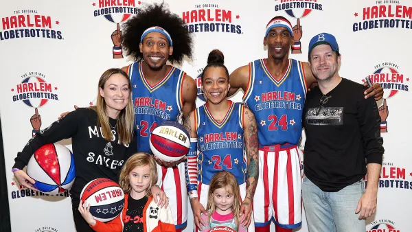 Jason Sudeikis, Olivia Wilde and Their Kids Played With the Globetrotters