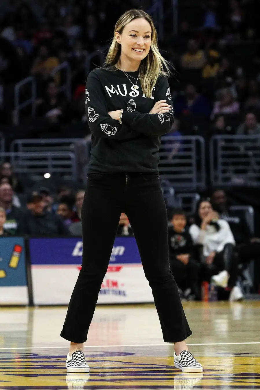 Jason Sudeikis, Olivia Wilde and Their Kids Played With the Globetrotters