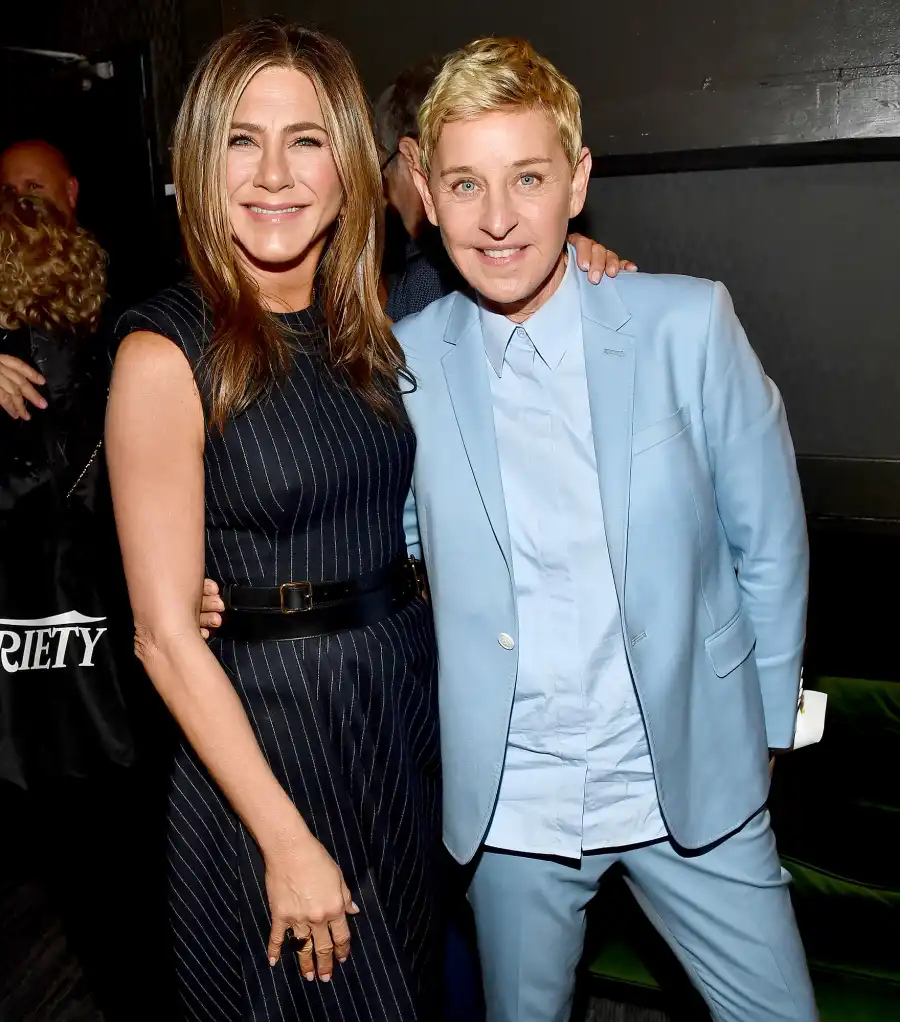 Jennifer Aniston and Ellen DeGeneres