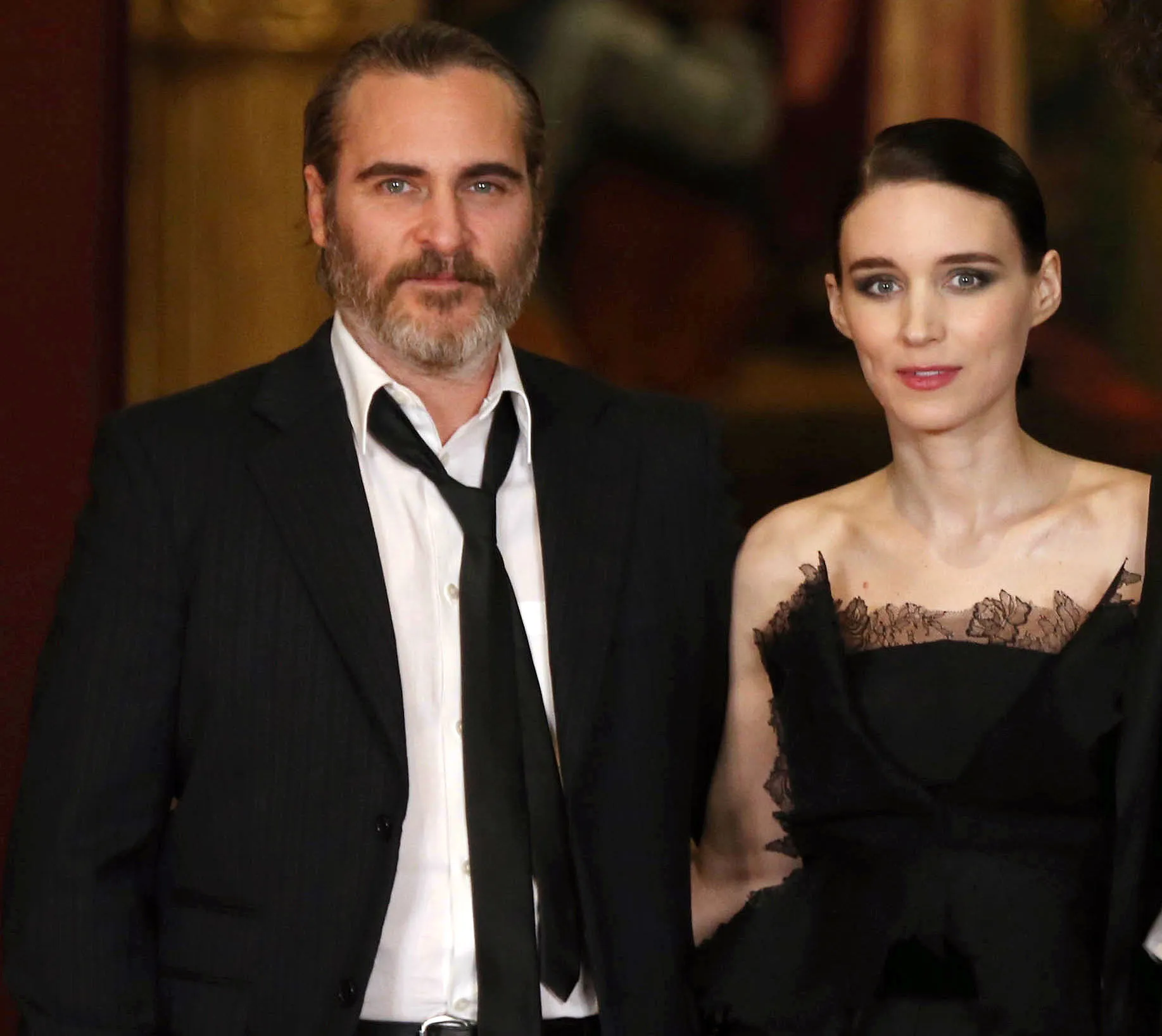 Joaquin Phoenix and Rooney Mara Looked 'Protective and Loving' at Jane Fonda's Firedrill Friday