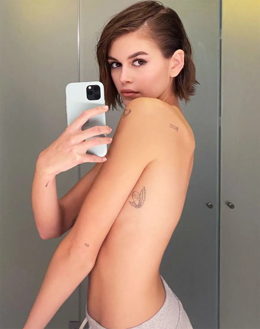 Kaia Gerber New Angel Tattoo Details