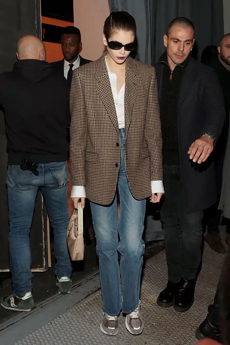 Kaia Gerber Celebrity Fashion Front Row at Milan Fashion Week Fall-Winter 2020
