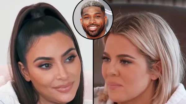 Kim Kardashian Tells Khloé Kardashian She Was Standing and Cheering for Tristan Thompson During His Game