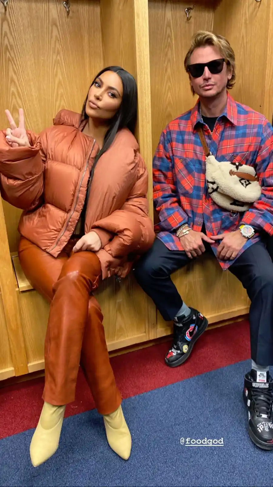 Kim Kardashian and Kanye West NBA All Star Game 2020