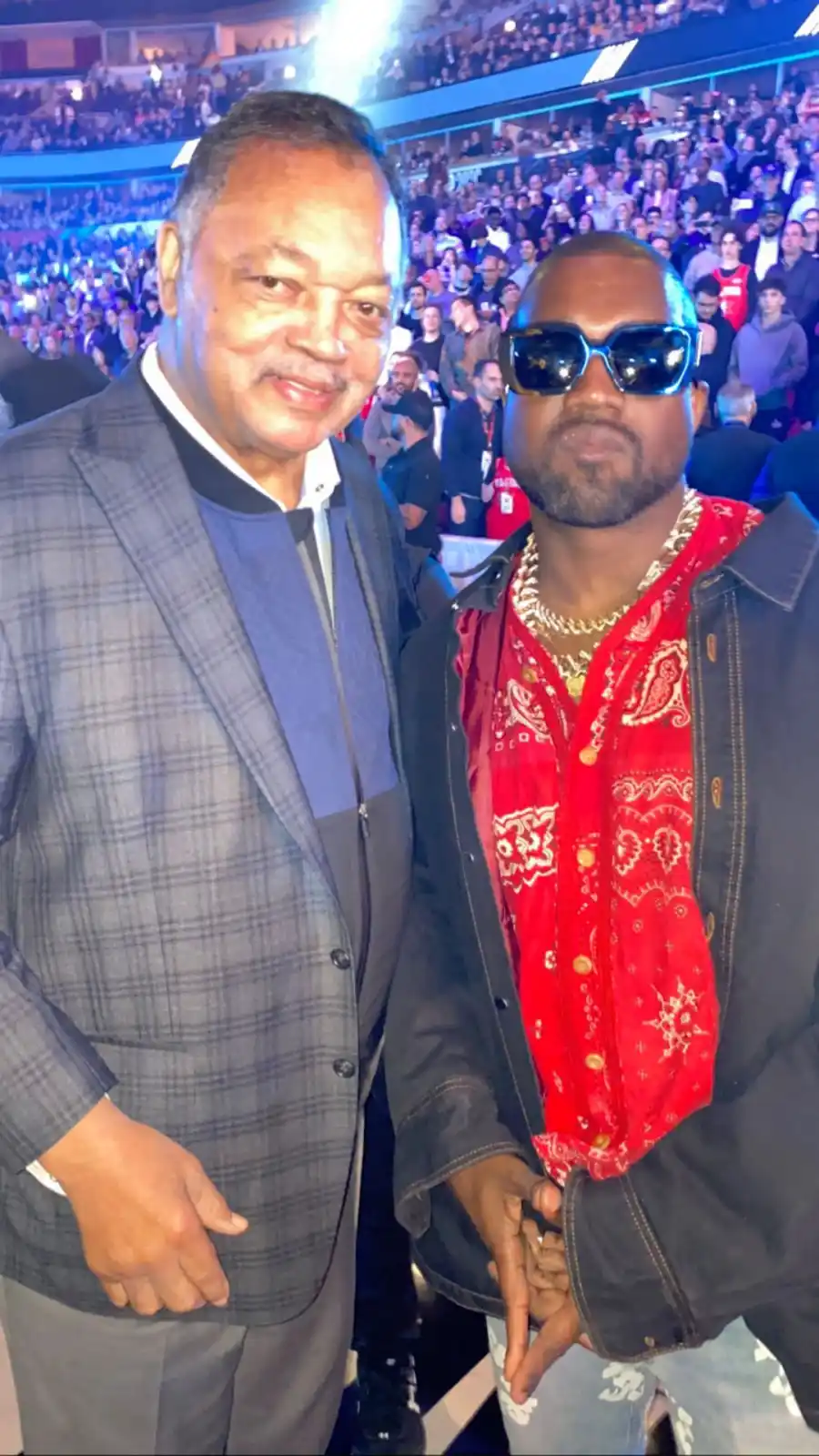 Kim Kardashian and Kanye West NBA All Star Game 2020