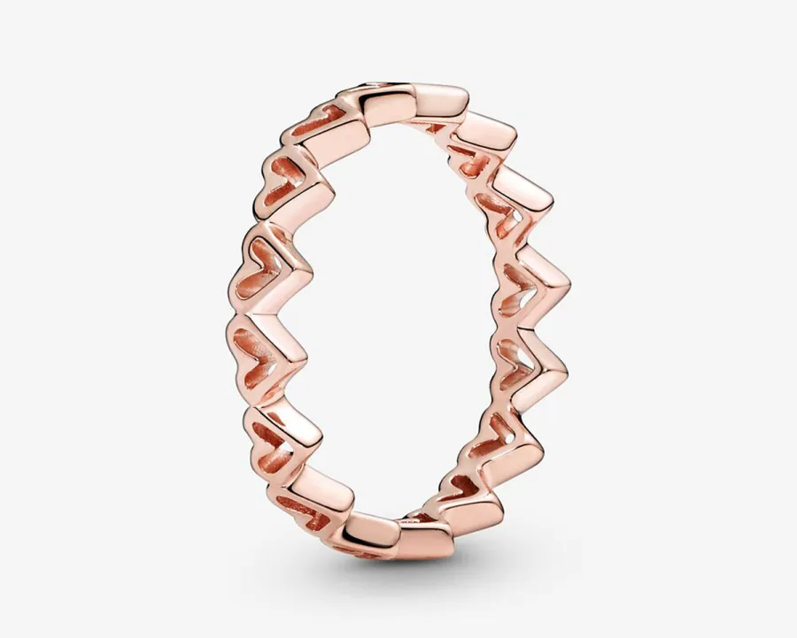 Last-Minute Valentine's Day Gifts - Pandora Freehand Hearts Ring