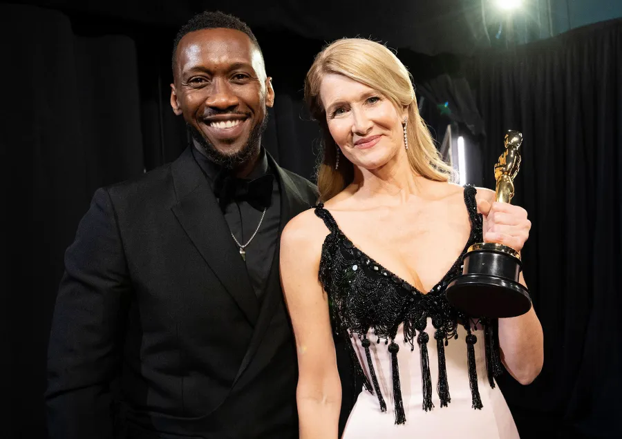 Mahershala Ali and Laura Dern Unseen Moments at Oscars 2020