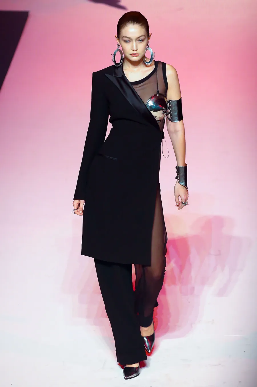 Majestic in Metallics Gigi Hadid Gallery Runway