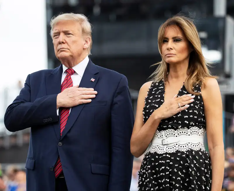 Melania Trump Polka-Dot Sundress February 16, 2020