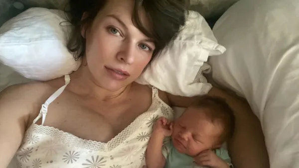 Milla Jovovich Spends Day With Newborn Baby Amid Jaundice Diagnosis