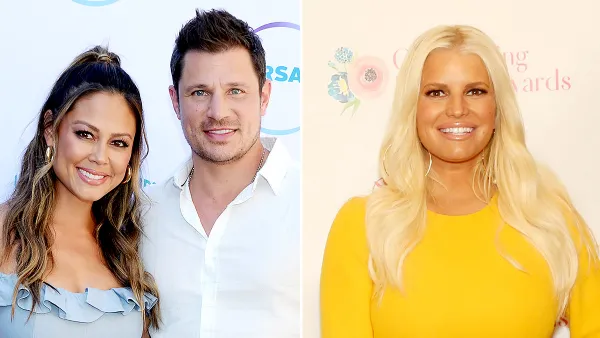 Nick and Vanessa Lachey Awkwardly Deny Sending Jessica Simpson a Gift