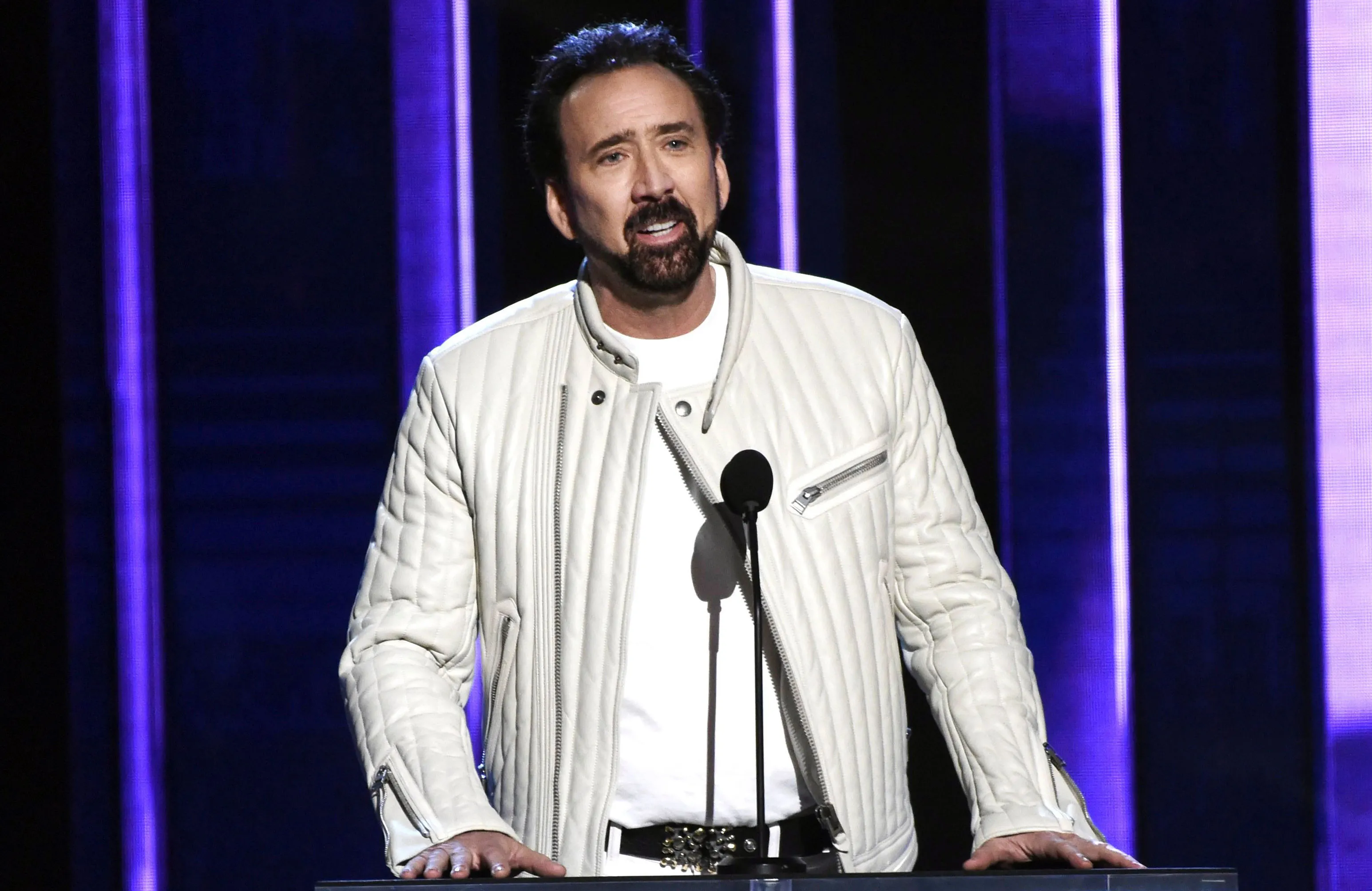 Nicolas Cage Packs on PDA With Mystery Woman at Independent Spirit Awards