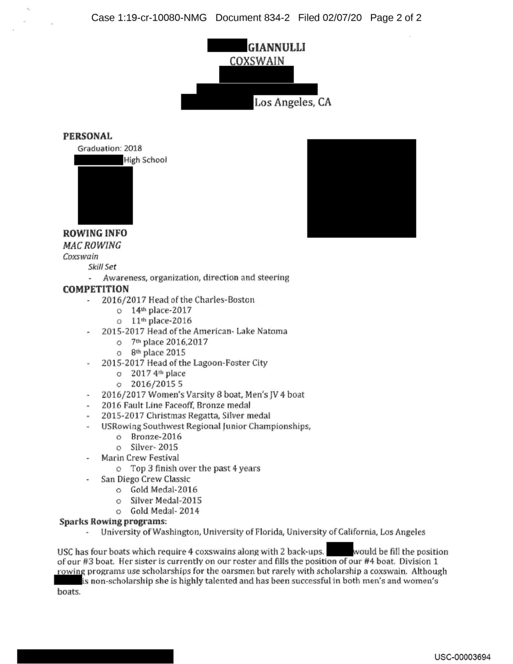 Olivia Jade Fake Resume