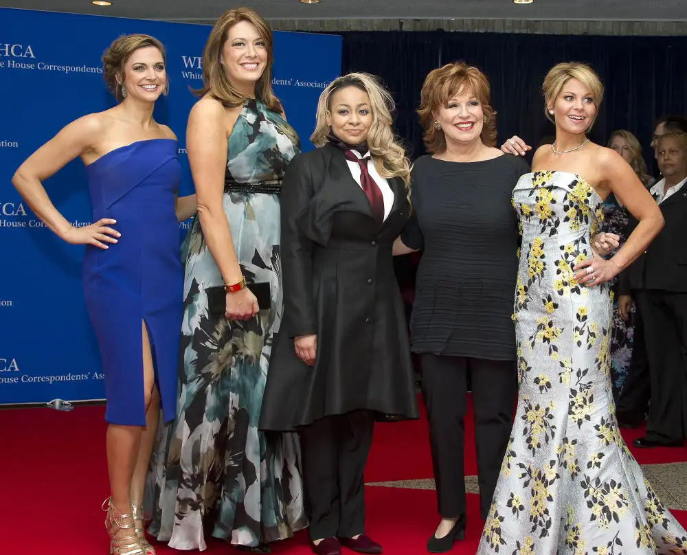 Paula Faris, Michelle Collins, Raven- Symone, Joy Behar and Candace Cameron Bure White House Correspondent's Association Dinner