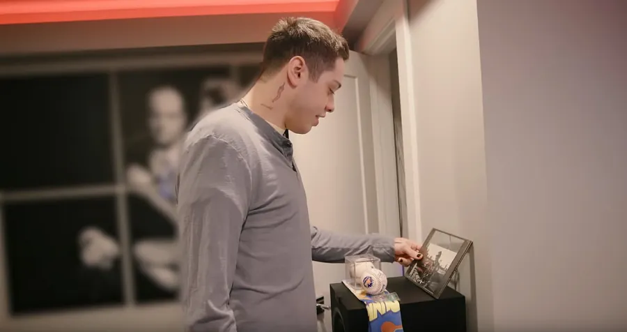 Pete-Davidson-Shows-Off-His-Basement-Apartment-in-His-Mom’s-House